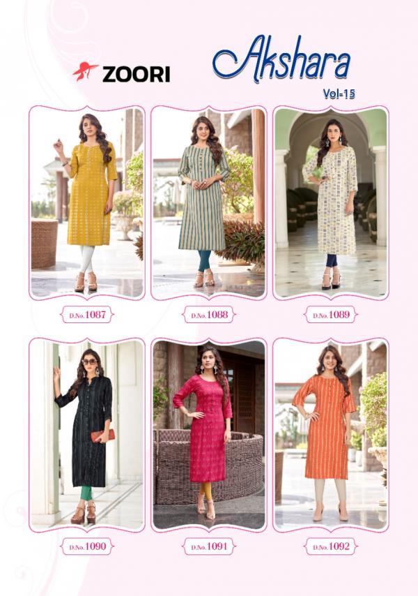 Zoori Akshara 15 Fancy Casual Wear Kurti